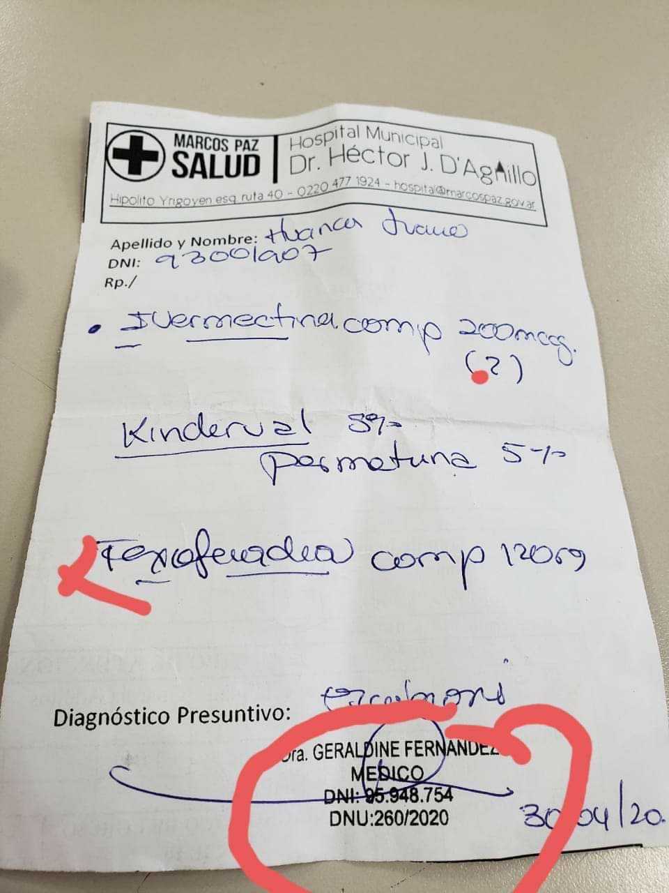 ACLARACION DEL COLEGIO DE MEDICOS, SOBRE DUDAS EN LA WEB POR RECETAS SIN  MATRICULA